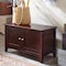 Alaterre Furniture Shaker Cottage Storage Cabinet Bench, Espresso ASCA05P0 - alternate 2